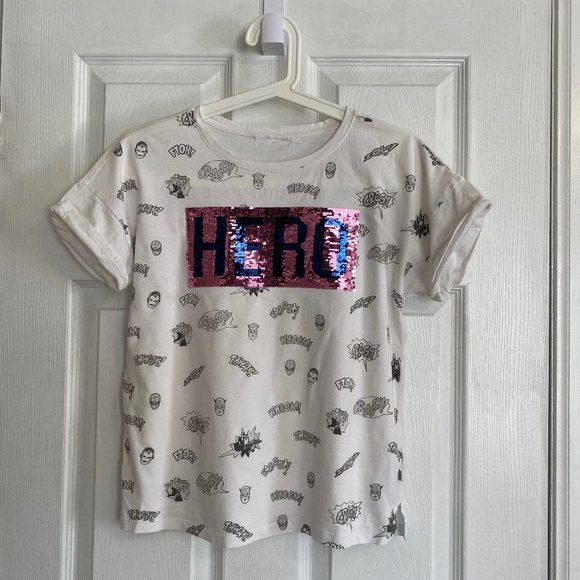 Gap Kids Superhero Reversible Sequin T-Shirt - Picture 2 of 4